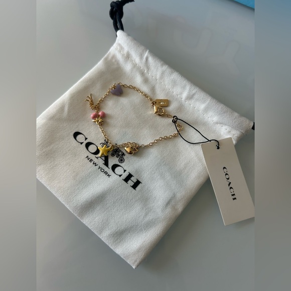 Coach Cherry and Multi Charm Gold Bracelet - Picture 2 of 4